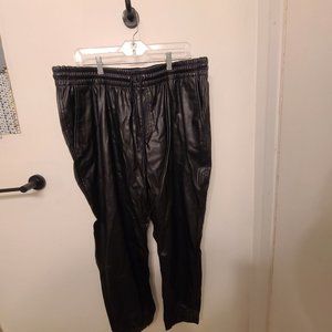 NWT Gap High Rise Faux Leather Joggers